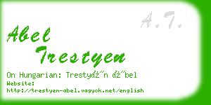 abel trestyen business card